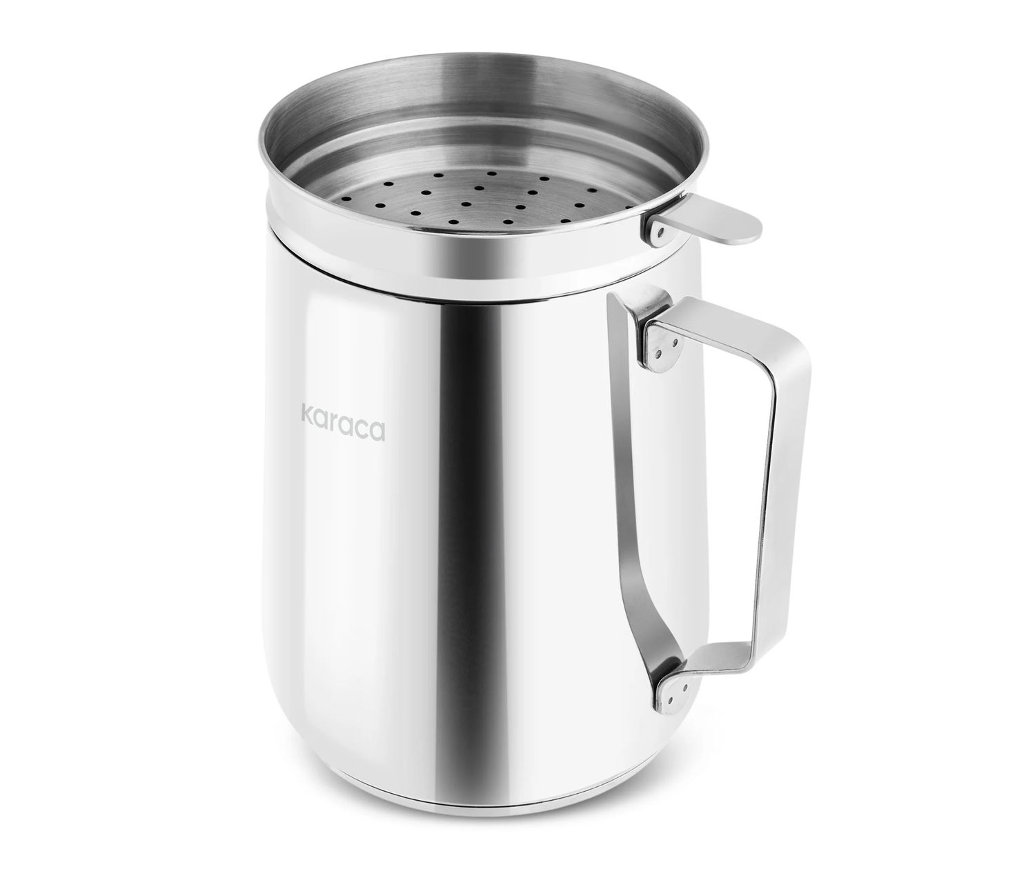 Karaca Minifry roestvrijstalen friteuse, 2 l, zilver