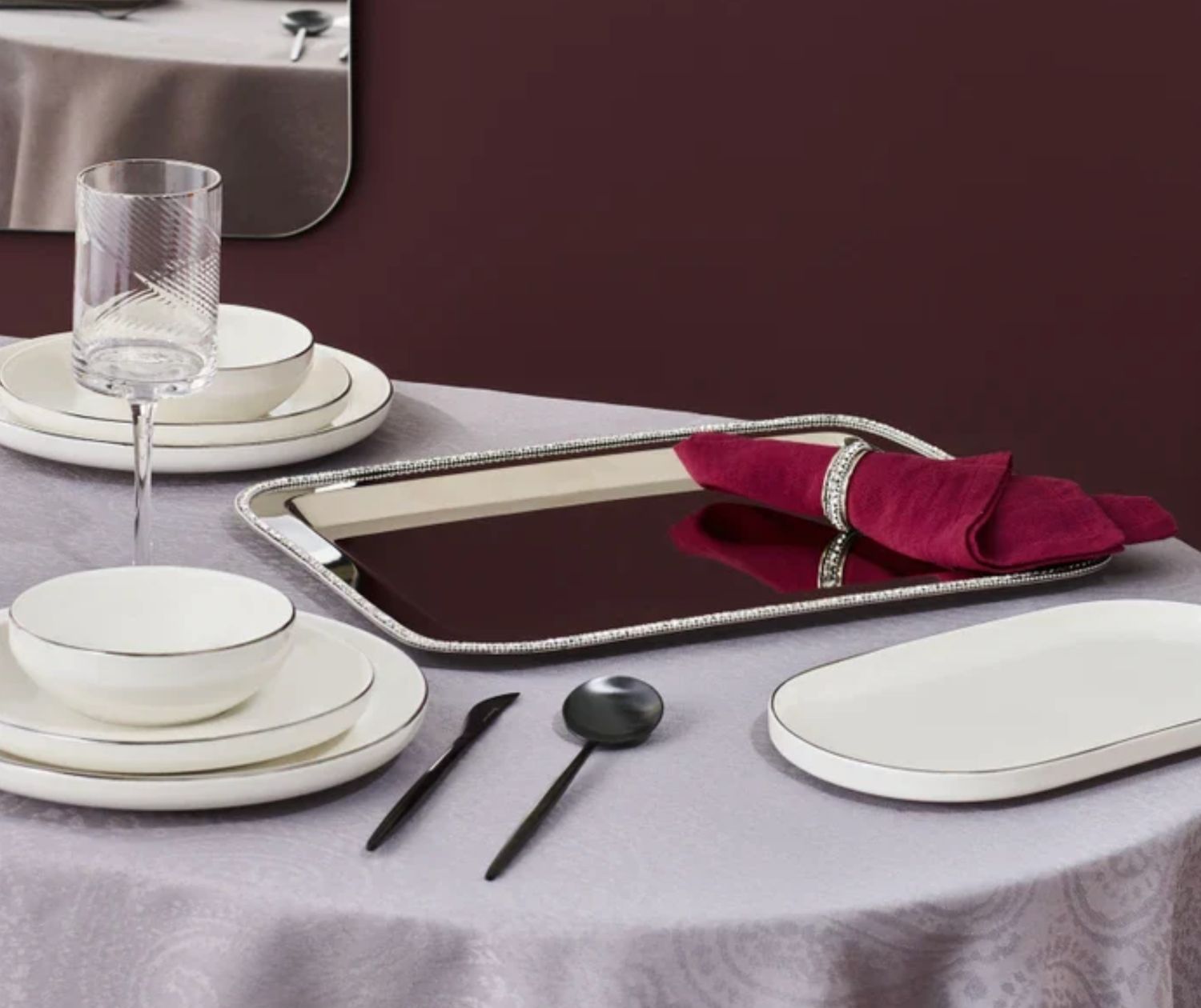Karaca Home Majesty Decoratieve Dienblad Rechthoekig 42x29,5 cm