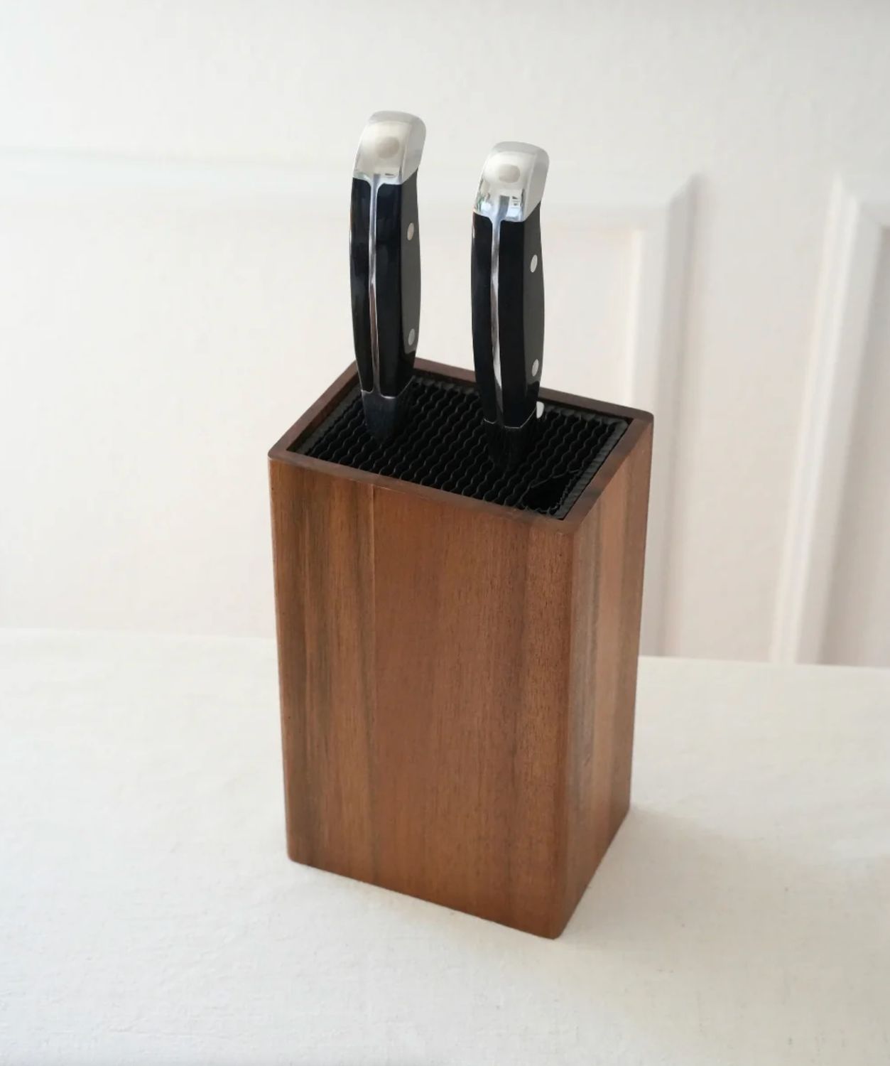 Messenblok van acaciahout