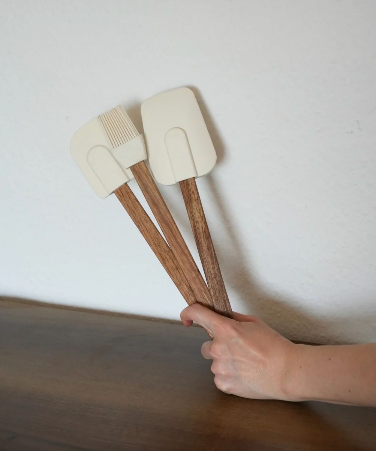 Acacia keukengerei, set van 3 stuks