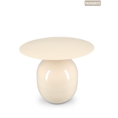 S&P Bijzettafel 50xH40cm metaal ivory Mio