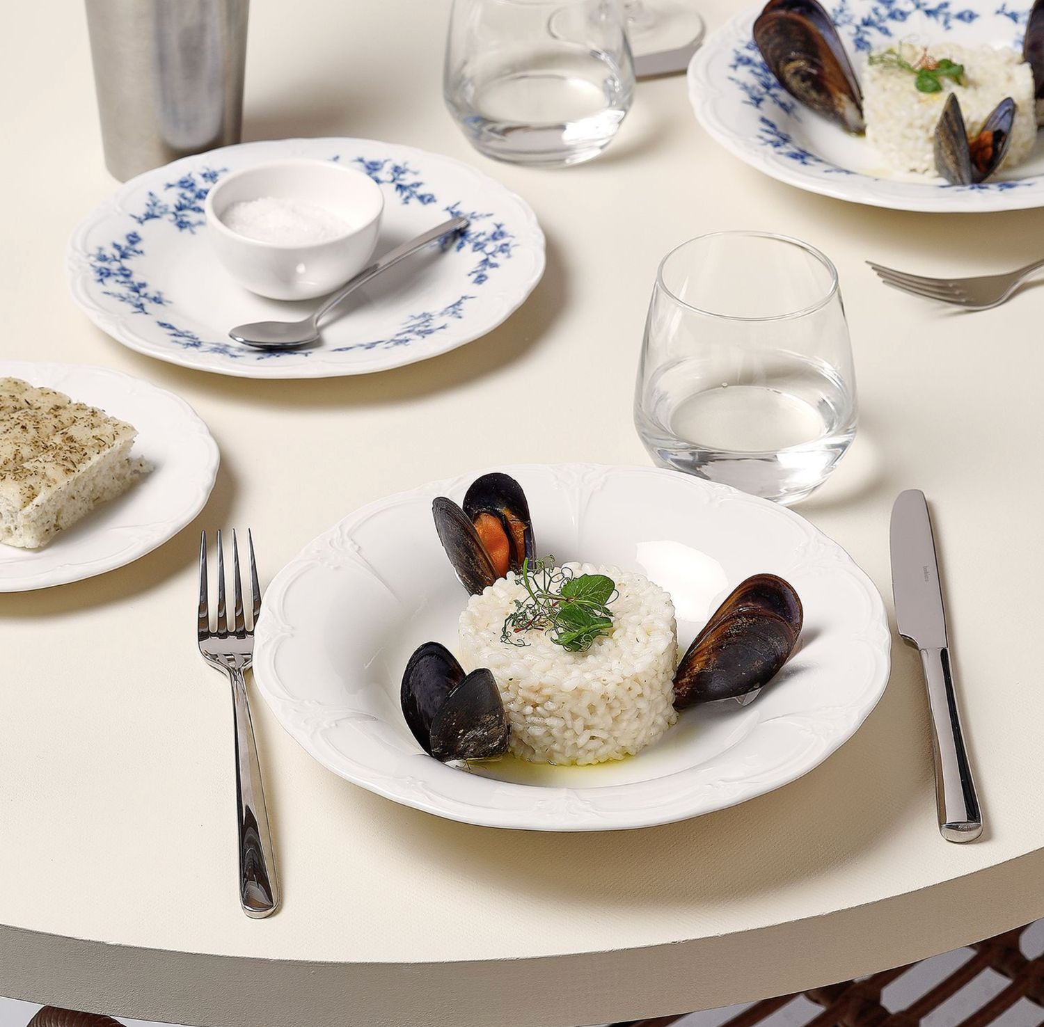 Diep Bord 23,5/14XH4CM Ivoor Retro