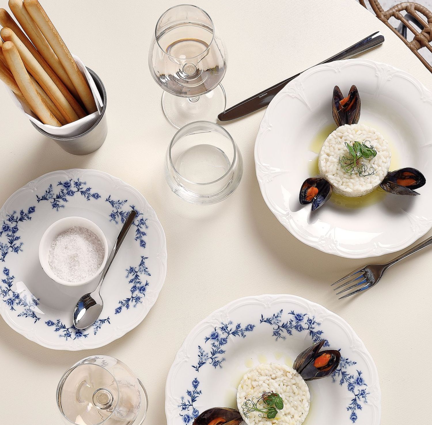 Diep Bord 23,5/14XH4CM Ivoor Retro