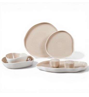 Bonnes Serviesset  | Wit-Beige 27-Delig