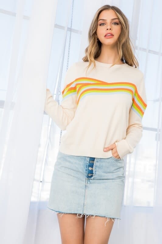 Stripe Knit Sweater