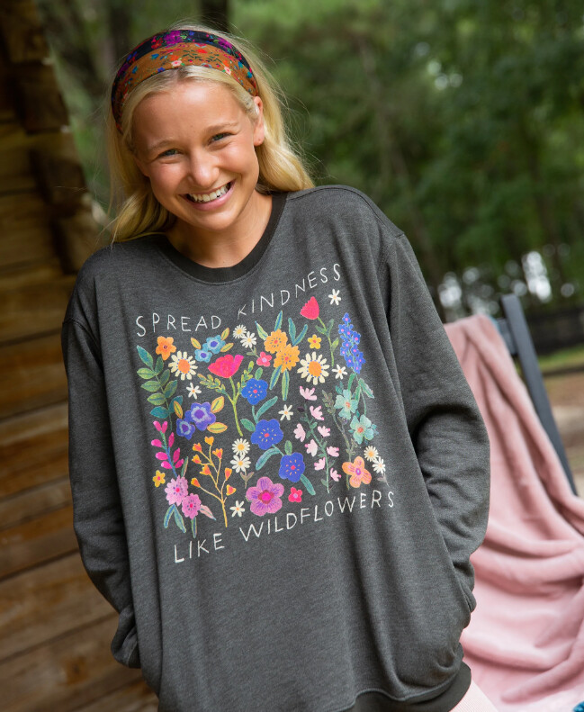 Natural Life | Wildflower Pocket Sweatshirt