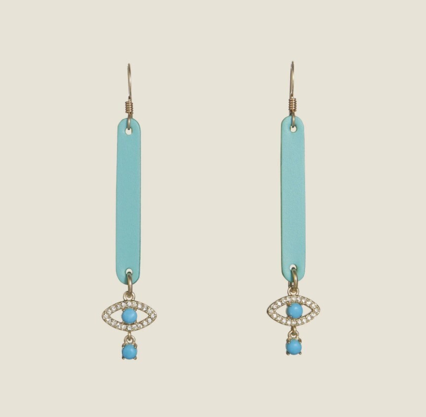 Nickel &amp; Suede | Lagoon Karma Earrings
