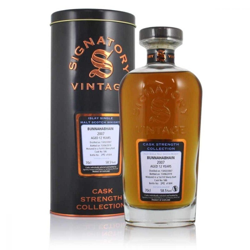 Bunnahabhain 2007 Signatory Cask Strength  12y 58.2°