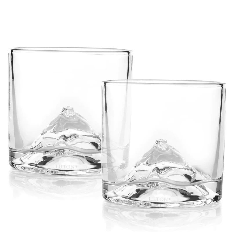 LIITON Mount Fuji glass 2-pack met giftbox