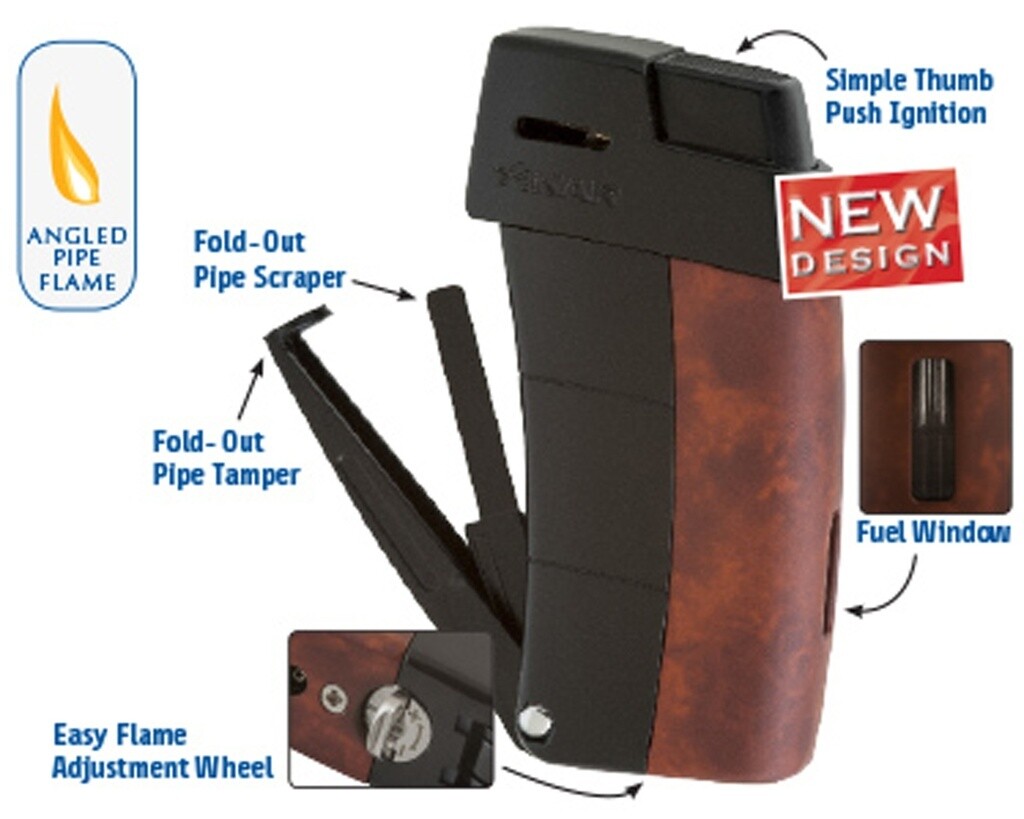 Aansteker Pijp Xikar Resource II Burl/Zwart Aansteker Pijp Xikar Resource II Burl/Zwart