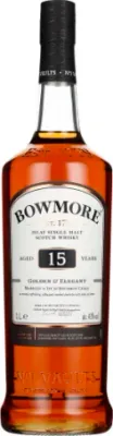 Bowmore 15Y Golden & Elegant  43° 1 liter