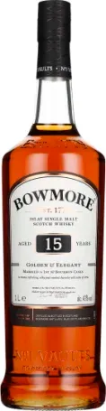 Bowmore 15Y Golden & Elegant  43° 1 liter