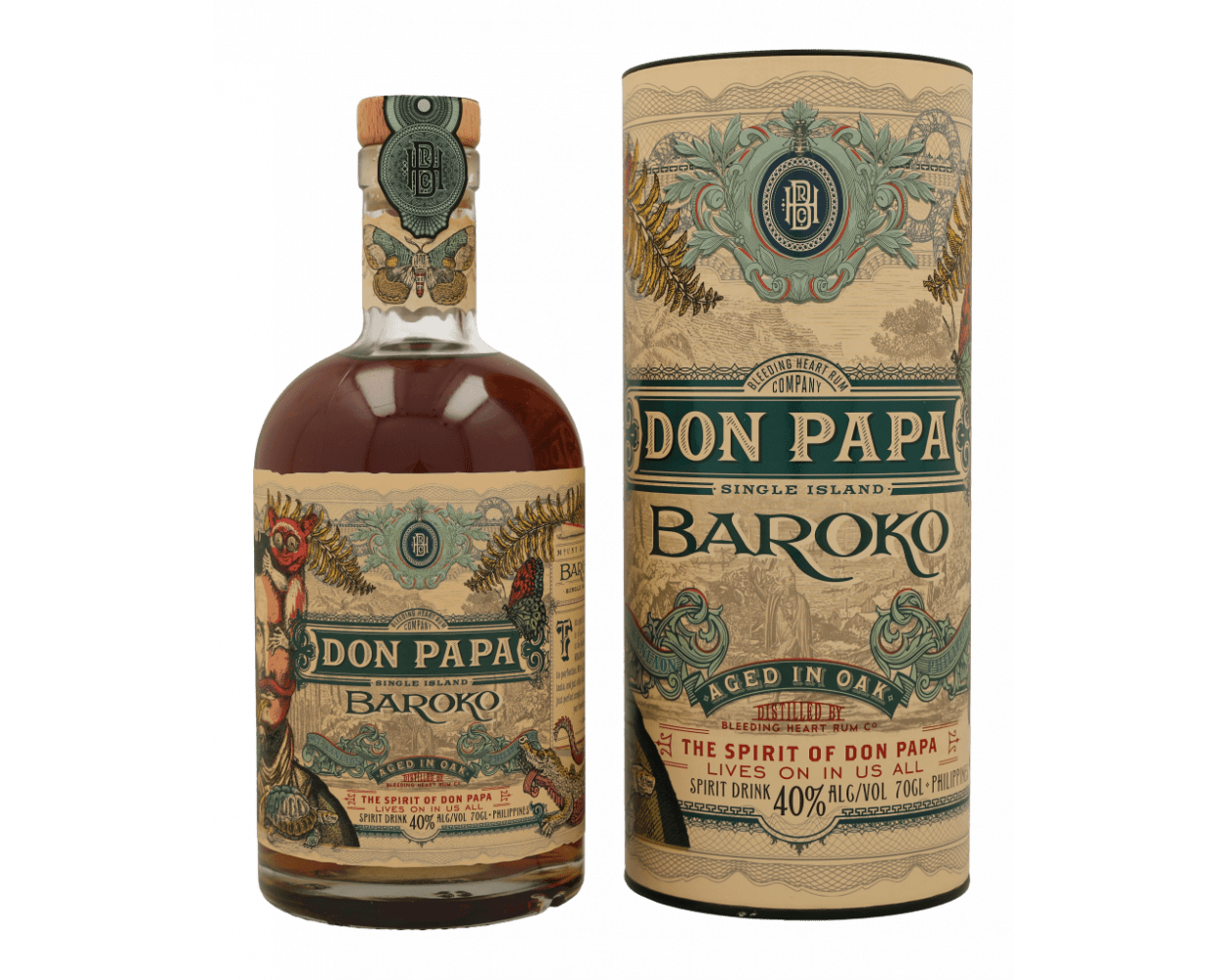Don Papa Baroko  Oak aged.  40°