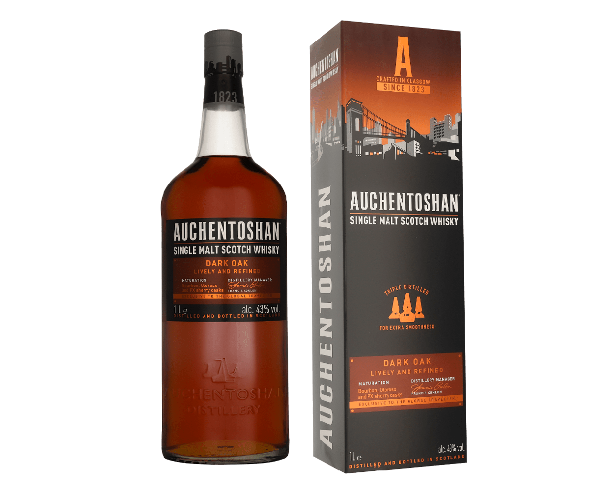 Auchentoshan Dark Oak  43° 1l.