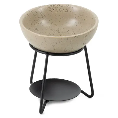 Geurbrander bowl keramiek dots