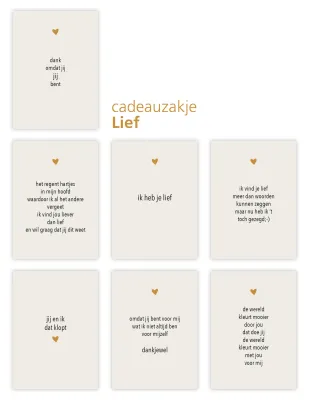 Cadeauzakje Lief