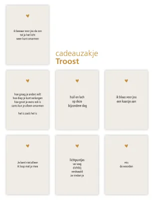 Cadeauzakje Troost