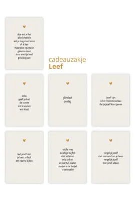 Cadeauzakje Leef