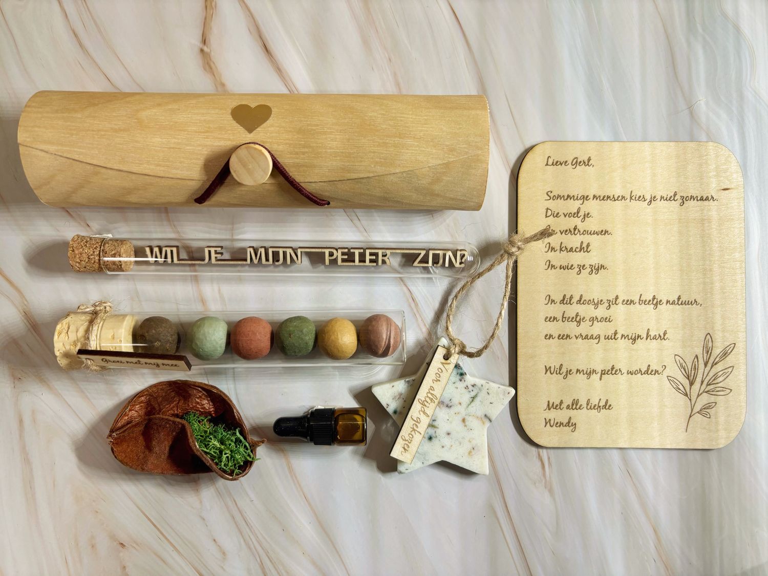Geschenk set- Wil je mijn peter worden?