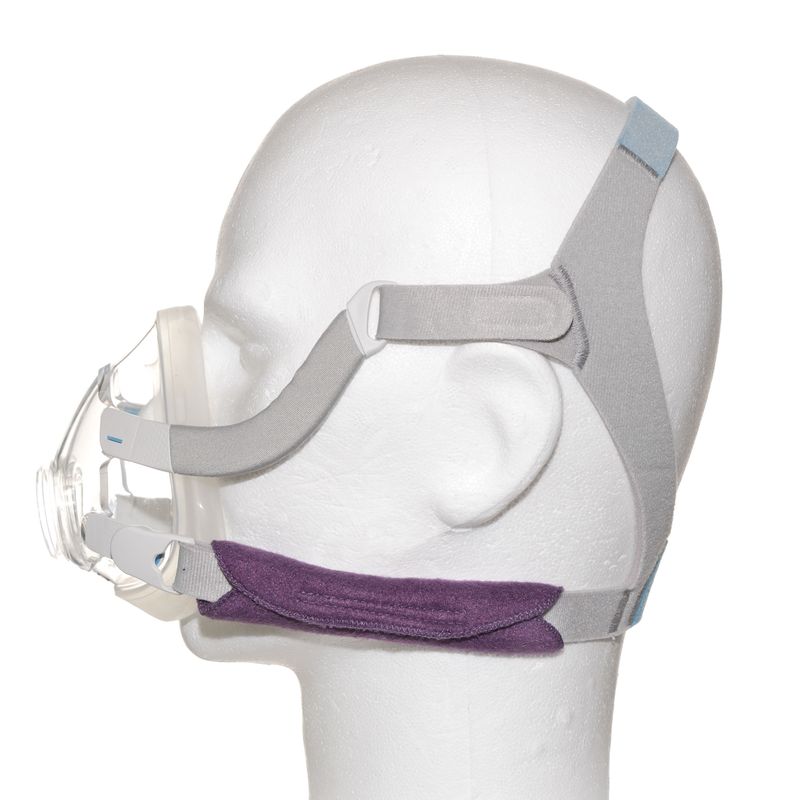 SoftZzz Cpap riemhoes katoen Paars