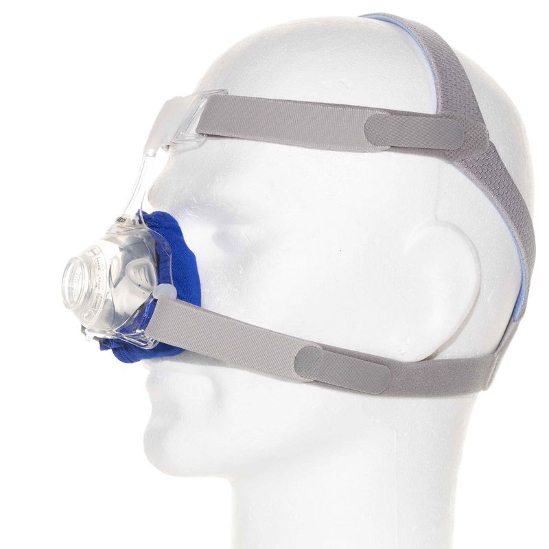 SoftZzz Cpap Neus beschermhoes Viscose Blauw, set 2st
