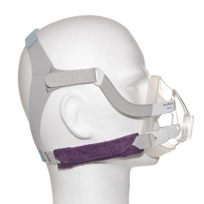 SoftZzz Cpap riemhoes katoen Paars