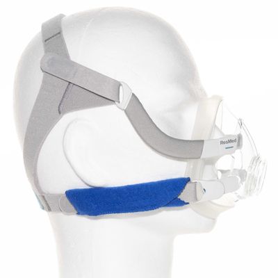 SoftZzz Cpap riemhoes katoen Blauw