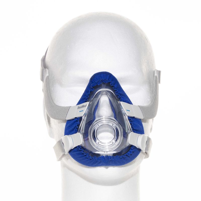 SoftZzz Cpap Full Face beschermhoes Viscose Blauw set 2st