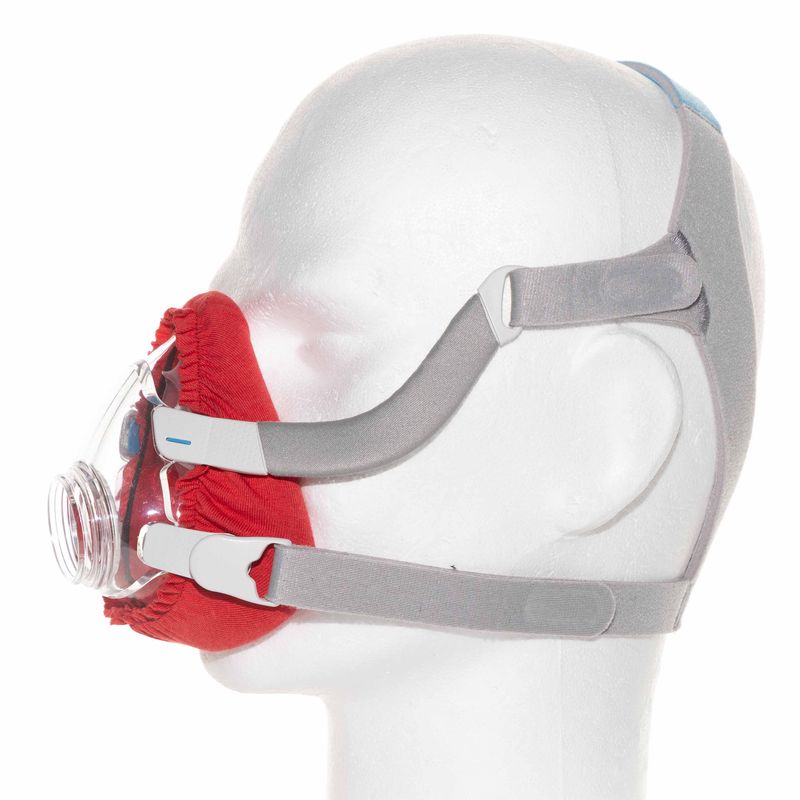 SoftZzz Cpap Full Face beschermhoes Viscose Rood, set 2st SoftZzz Cpap Full Face beschermhoes Viscose Rood, set 2st