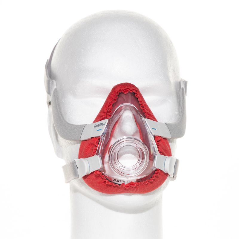 SoftZzz Cpap Full Face beschermhoes Viscose Rood, set 2st
