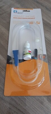vissen en garnalen acclimatiseren