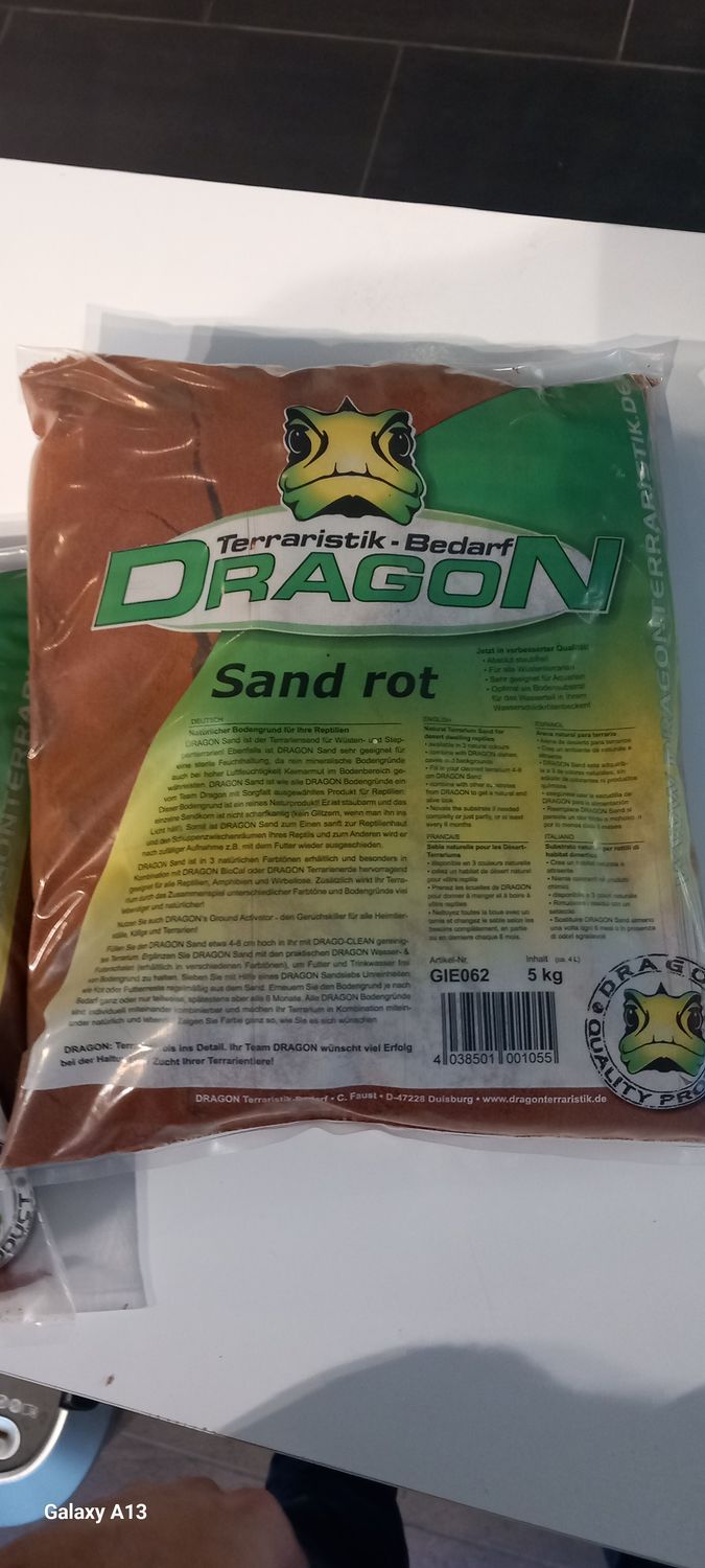 ​Bodendecker-Sand für Terrarien, rot, 5 kg