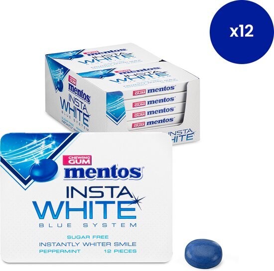 Mentos Insta White Blue 12 x 17.5g
