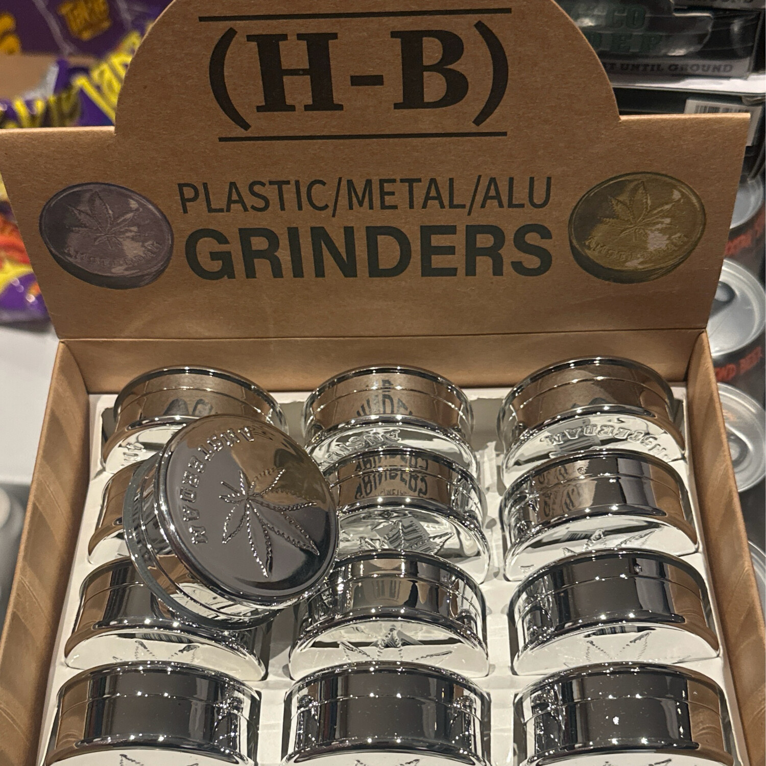 Plastic metal alu grinders 
