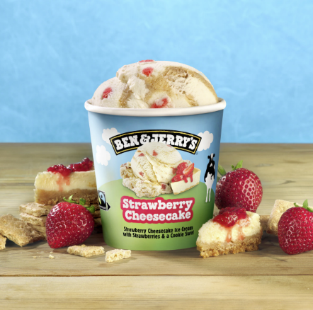 Ben &amp; Jerry Strawberry Cheesecake Ice Cream Small