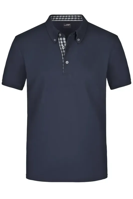 JN964 Klassisches Herren Polohemd mit Button Down-Kragen