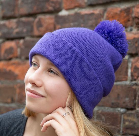 RC 028X (Erwachsene) / RC 028J (Kinder) Strickmütze mit Pompon