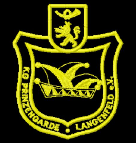 Bestickung bei uns gekaufter Ware KG Prinzengarde e. V. Langenfeld Bestickung bei uns gekaufter Ware KG Prinzengarde e. V. Langenfeld