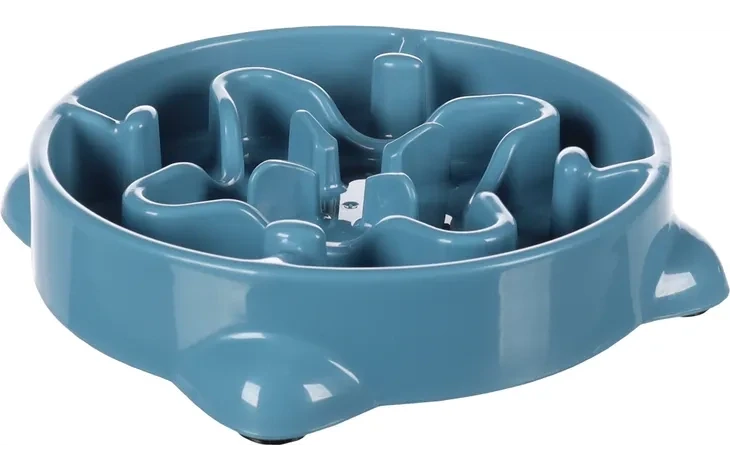 Slow feeder blauw M 800ml 21,5x21,5x4,5cm Art. Nr. 00113
