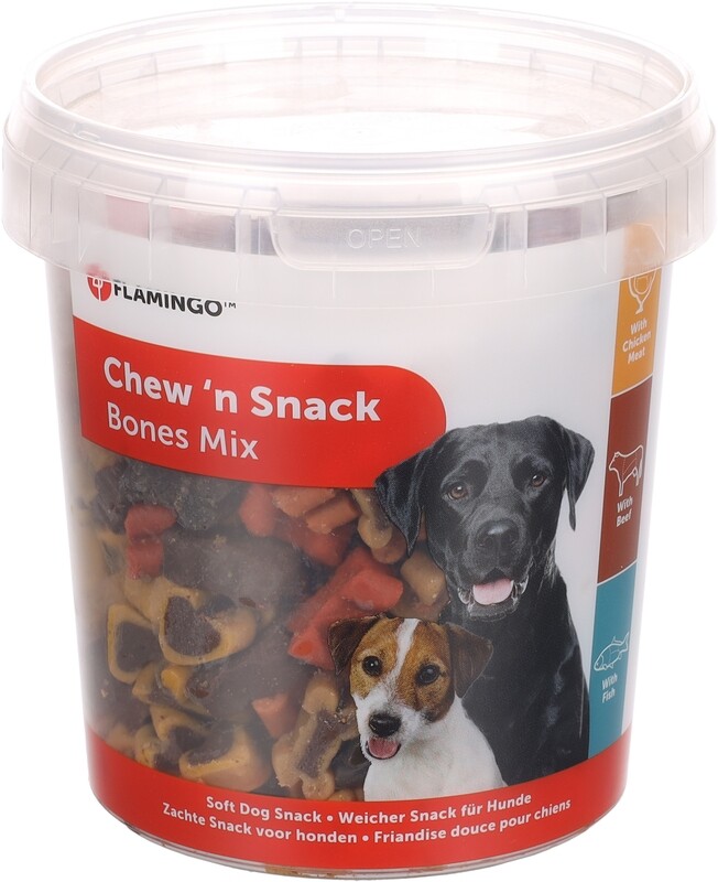 CHEW'N SNACK KOEKJE MET KIP &amp; RIJST &amp; MET RUND 500 gr Art. Nr. 00028