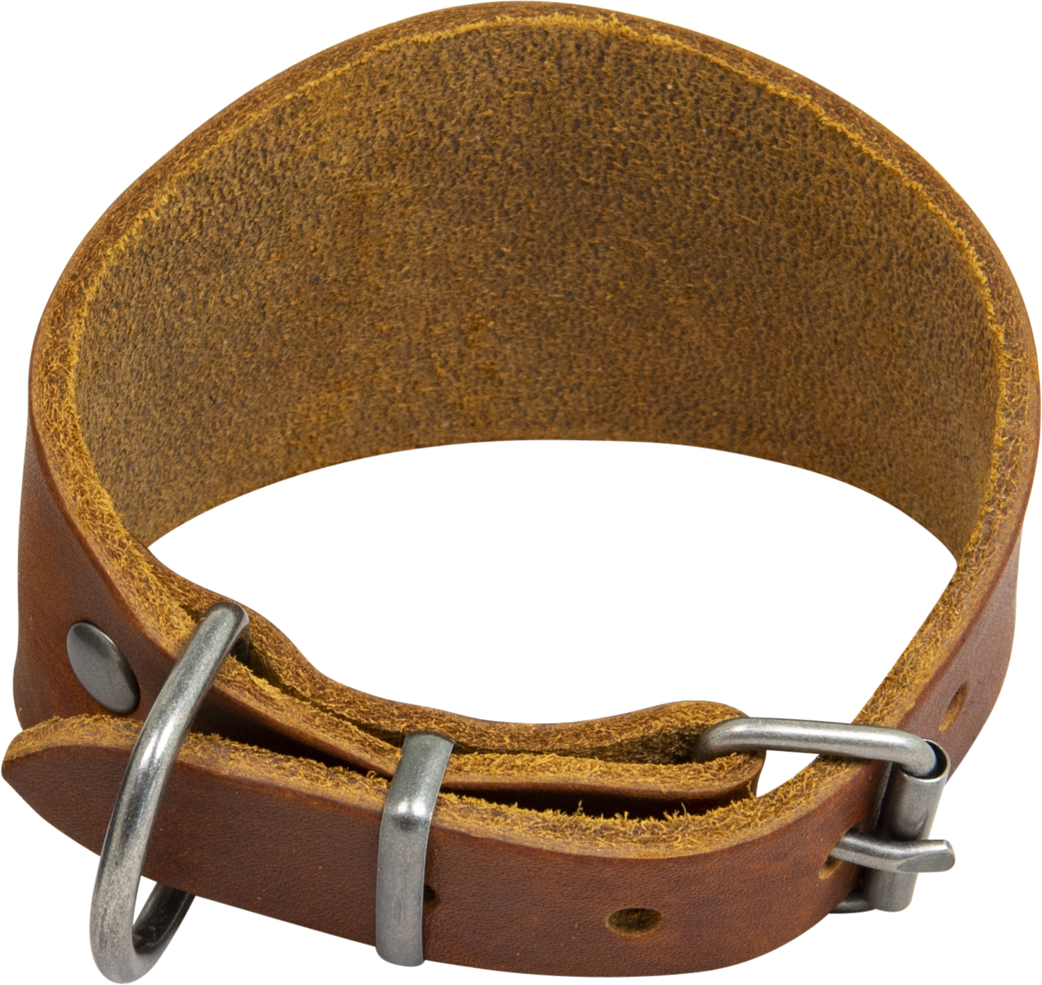 Galgo leather halsband cognac Art. Nr. 00221