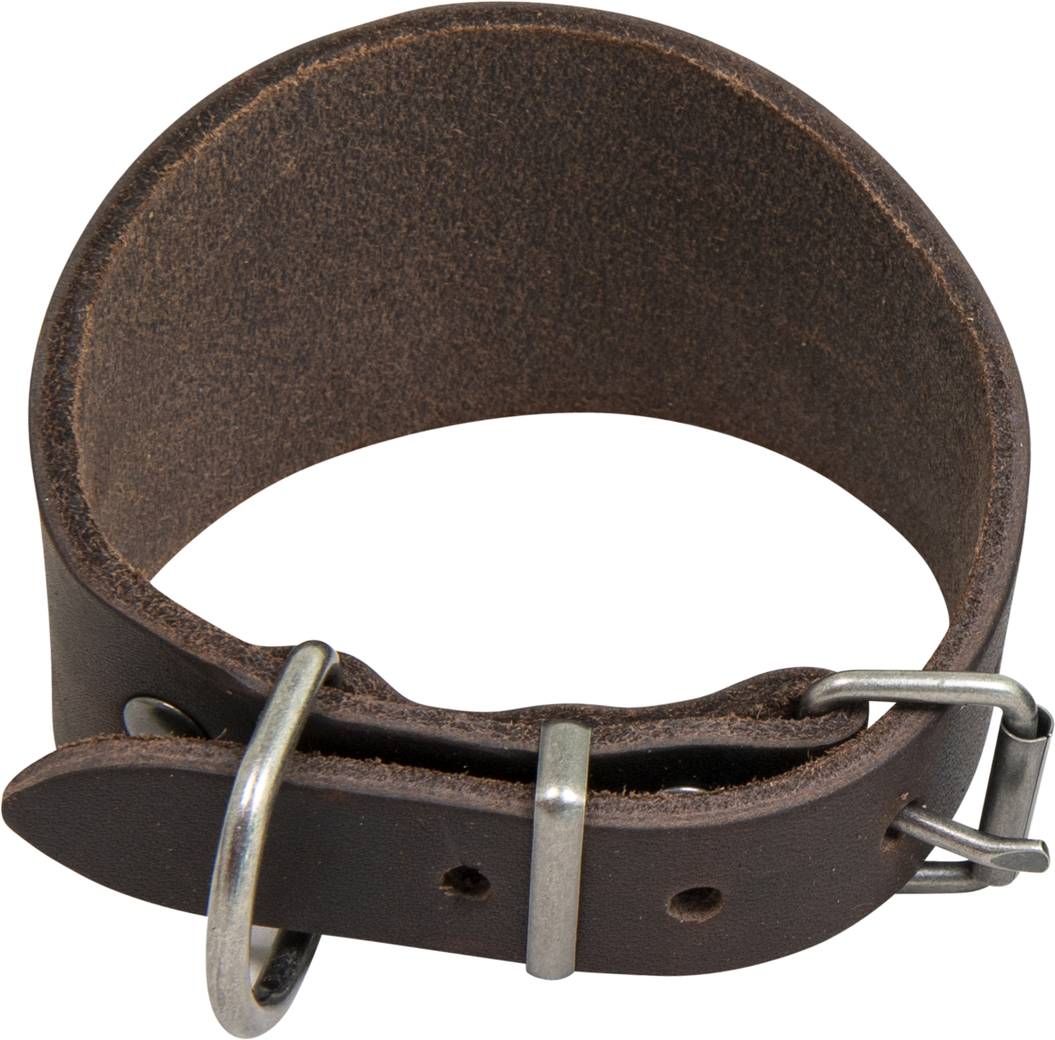 Galgo leather halsband bruin Art. Nr. 00223