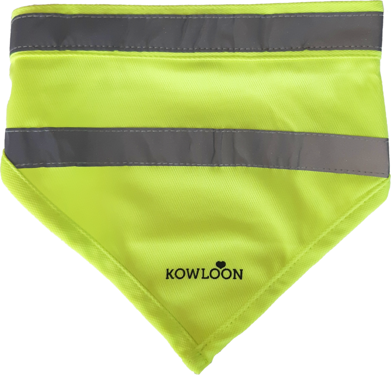 Safety bandana fluo oranje of geel Art. Nr. 00243