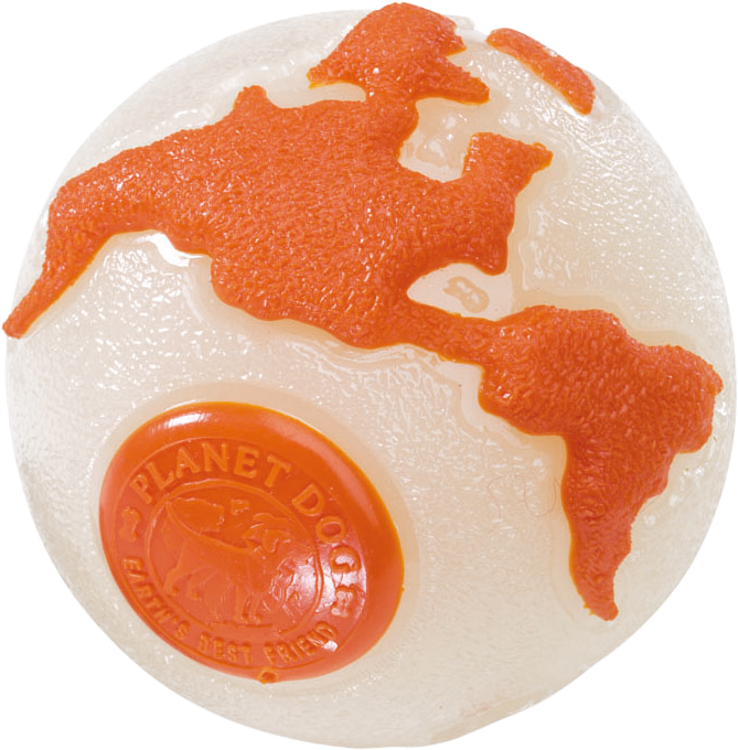 ORBEE-TUFF planeetbal GLOW wit/oranje Art. Nr. 00245