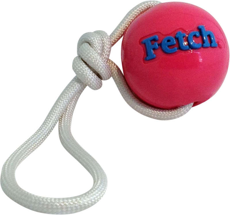 ORBEE-TUFF fetch bal met koord 
diameter 7,5cm Art. Nr. 00250