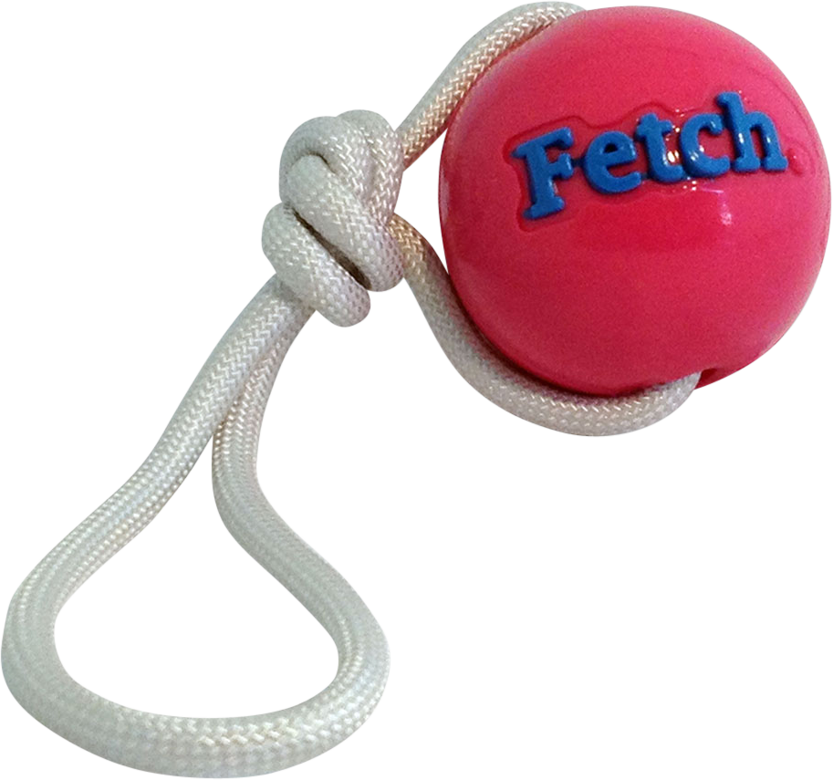 ORBEE-TUFF fetch bal met koord 
diameter 7,5cm Art. Nr. 00250, ORBEE-TUFF fetch bal met koord (Art. Nr. 00250): Roze (Art. Nr. 00250-roze)