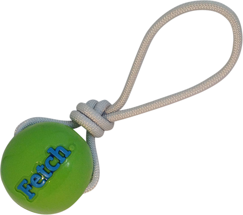 ORBEE-TUFF fetch bal met koord 
diameter 7,5cm Art. Nr. 00250