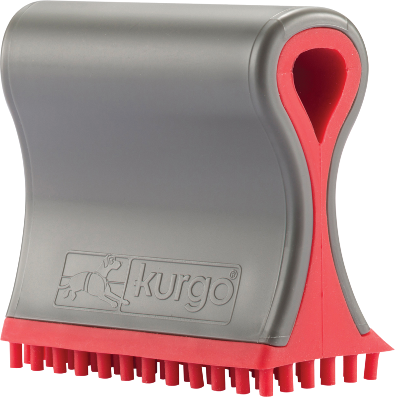 KURGO Shed sweeper hondenhaar verwijderaar grijs/rood Art. Nr. 00266