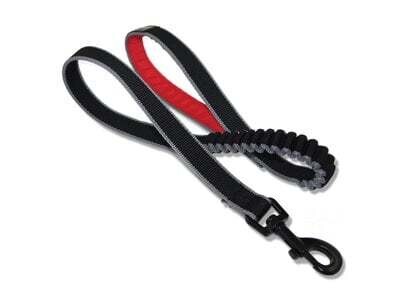 KURGO springback leiband zwart/rood 122cm Art. Nr. 00279