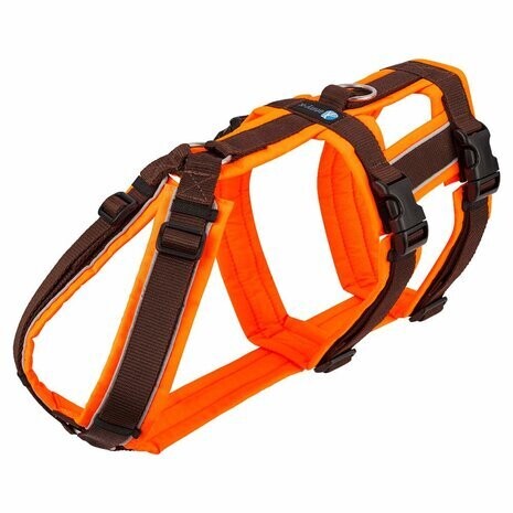 AnnyX safety anti-ontsnappingstuig bruin/Neonoranje
maat L 70-86cm Art. Nr. 00311